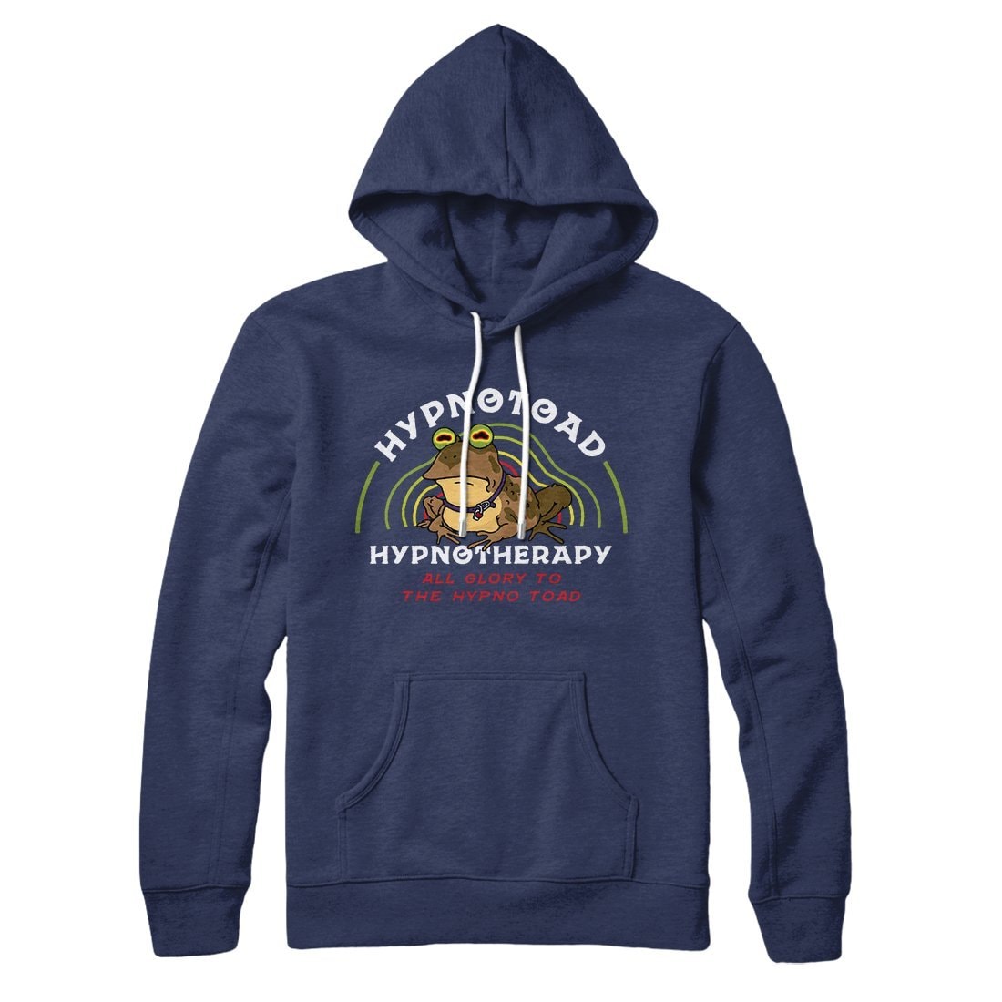 Hypnotoad Unisex Cotton Polyester Pullover Hoodie with Kangaroo Pocket