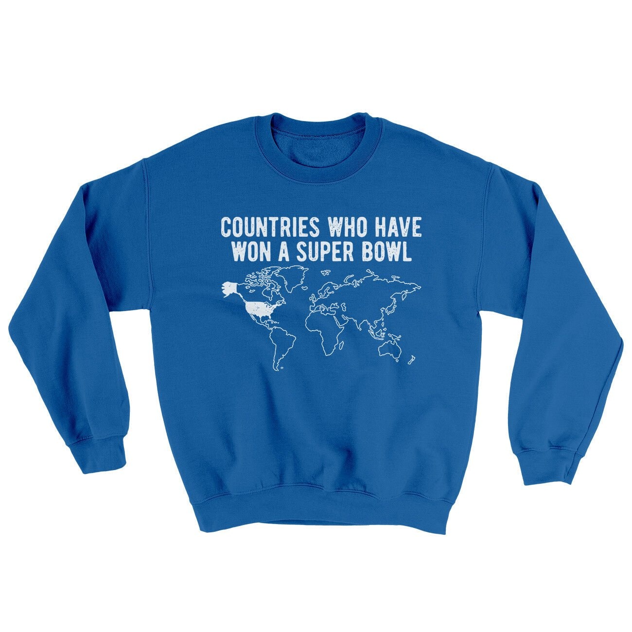Countries Who Have Won A Super Bowl Ugly Sweater Crewneck Sweatshirt