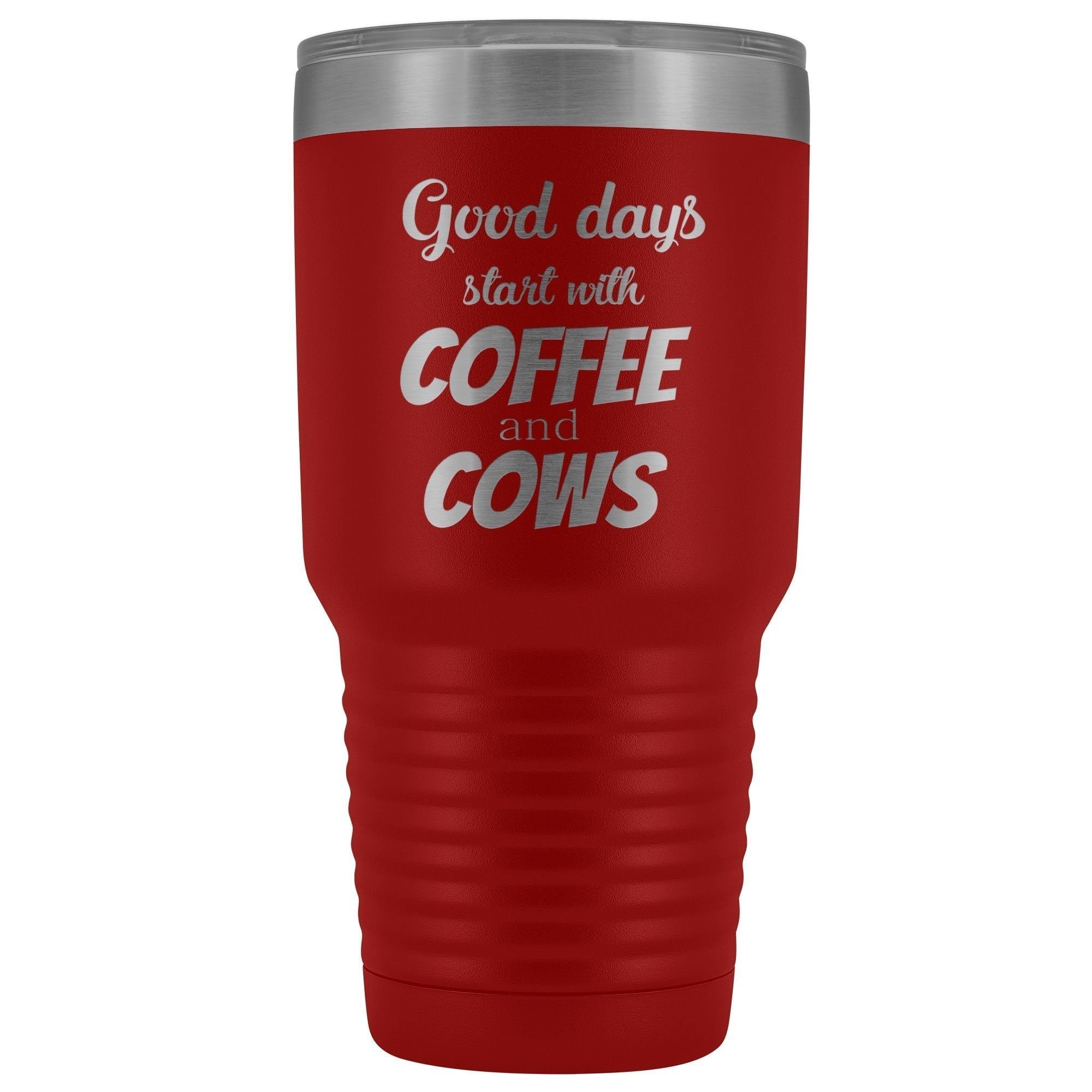 Coffee and Cows 30oz Vacuum Insulated Tumbler for Large Animal Vets