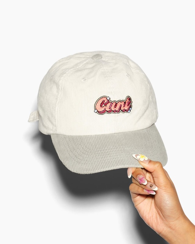 Cunt Hat Premium Corduroy Cap 100% Cotton Adjustable Unisex