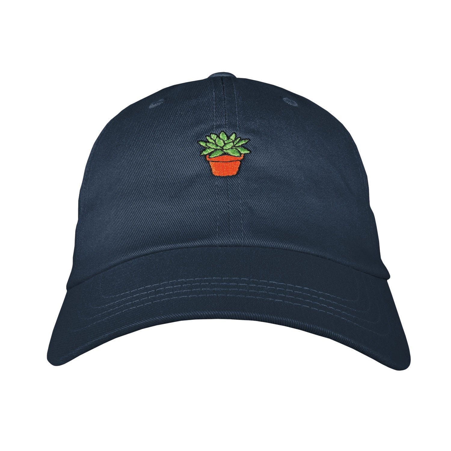 Succulent Dad Hat - Embroidered USA Made 100% Cotton Unstructured Adjustable