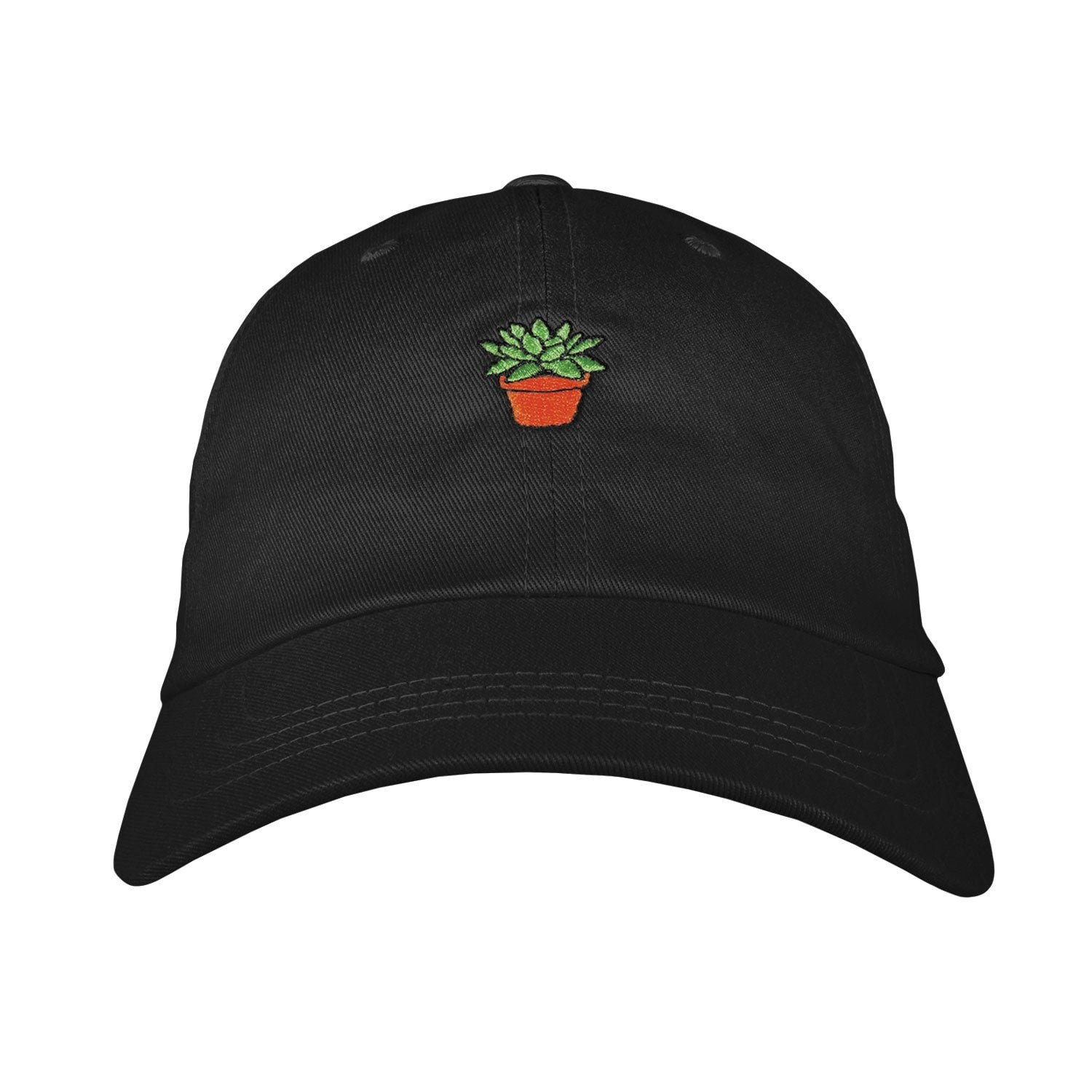 Succulent Dad Hat - Embroidered USA Made 100% Cotton Unstructured Adjustable