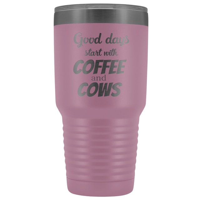 Coffee and Cows 30oz Vacuum Insulated Tumbler for Large Animal Vets