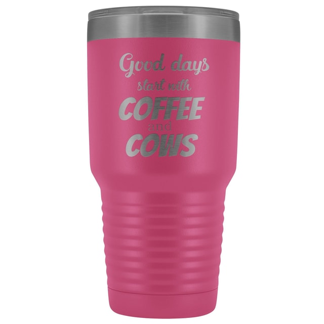 Coffee and Cows 30oz Vacuum Insulated Tumbler for Large Animal Vets