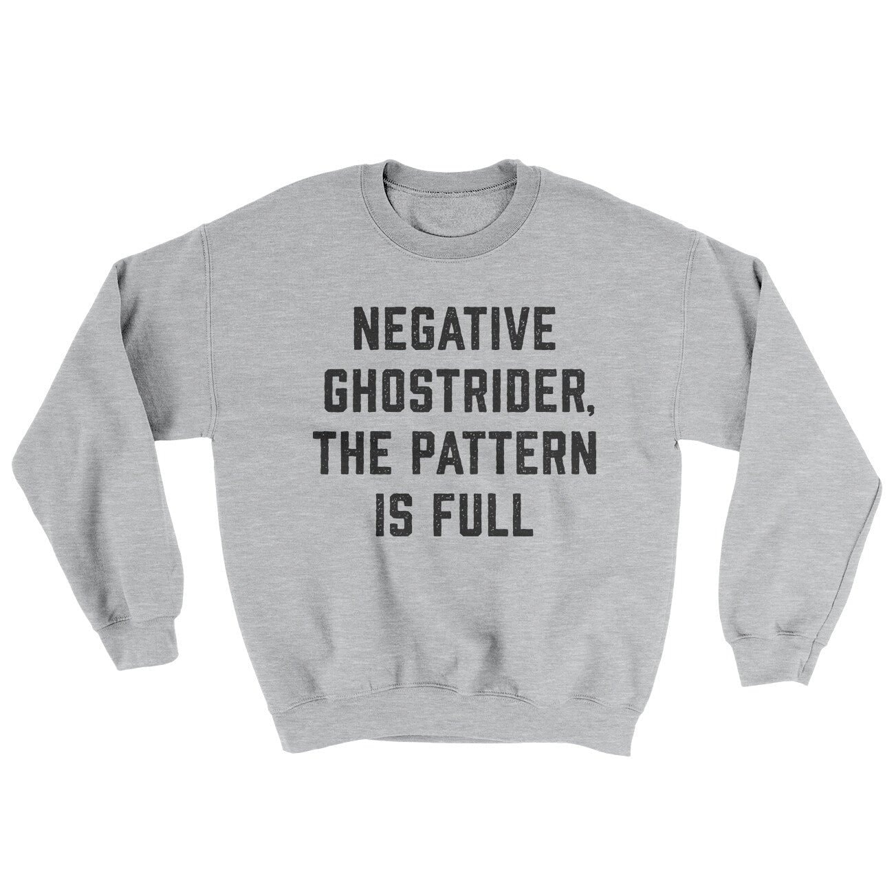 Negative Ghostrider The Pattern Is Full Ugly Sweater Crewneck Sweatshirt