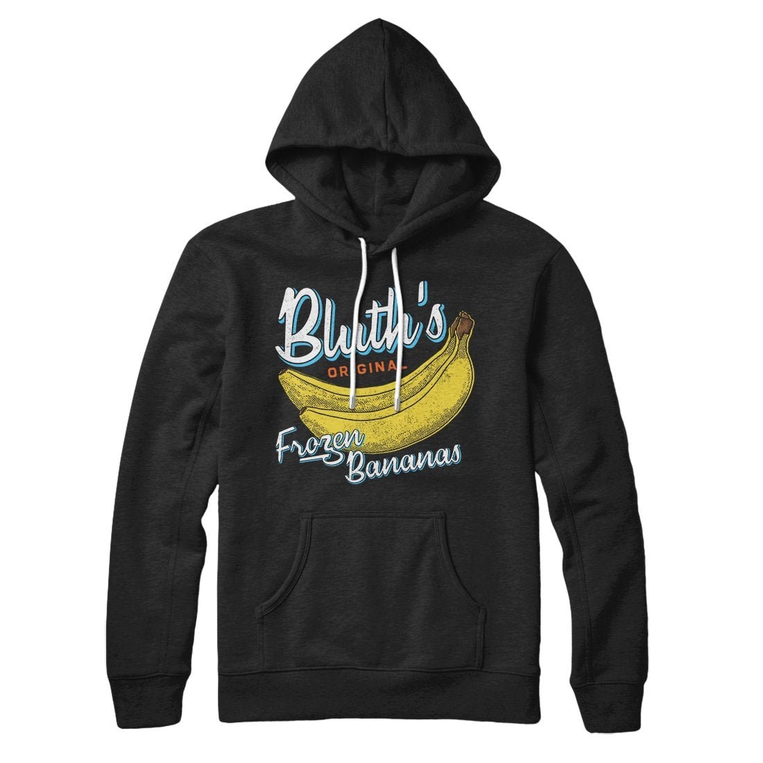 Bluth's Frozen Bananas Unisex Pullover Hoodie - Cotton Polyester Kangaroo Pocket