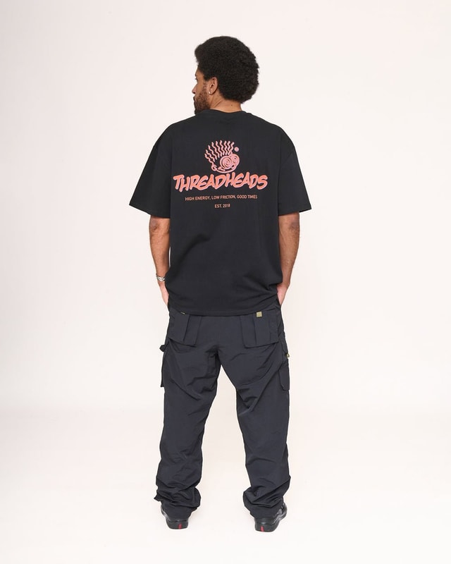 Tommy Blurry Oversized Graphic Tee Unisex 90s Boxy Fit 100% Combed Cotton