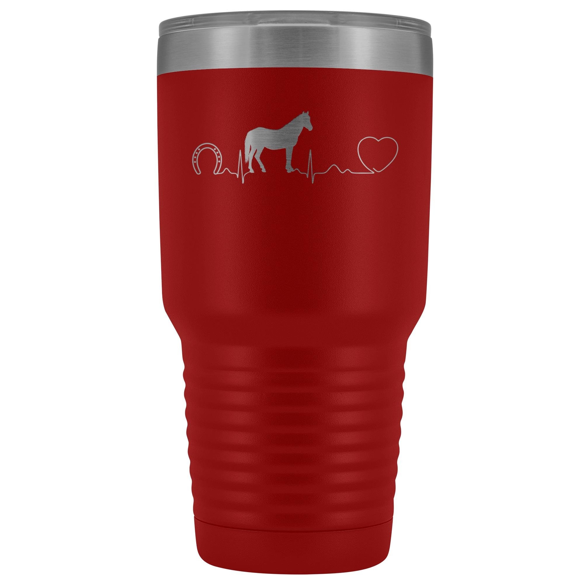 Large Animal Vet Horse Pulse 30oz Vacuum Insulated Tumbler