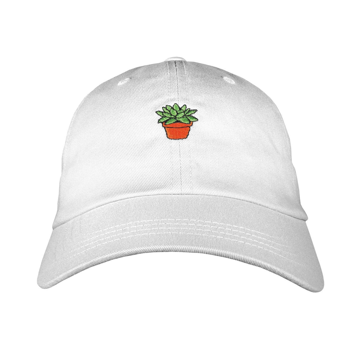 Succulent Dad Hat - Embroidered USA Made 100% Cotton Unstructured Adjustable