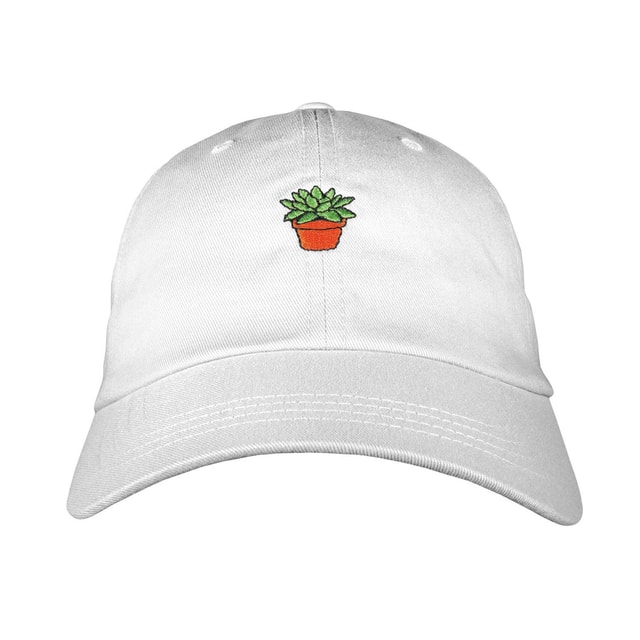 Succulent Dad Hat - Embroidered USA Made 100% Cotton Unstructured Adjustable