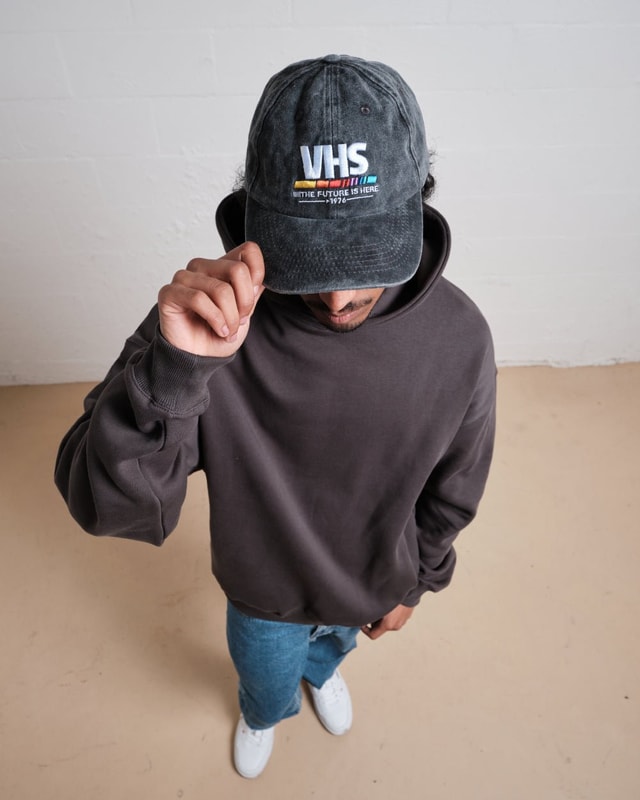 VHS The Future is Now Acid Wash Cotton Unisex Adjustable Hat
