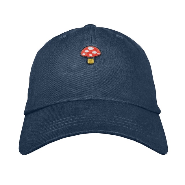 Mushroom Dad Hat Embroidered 100% Cotton Unstructured Adjustable USA Made