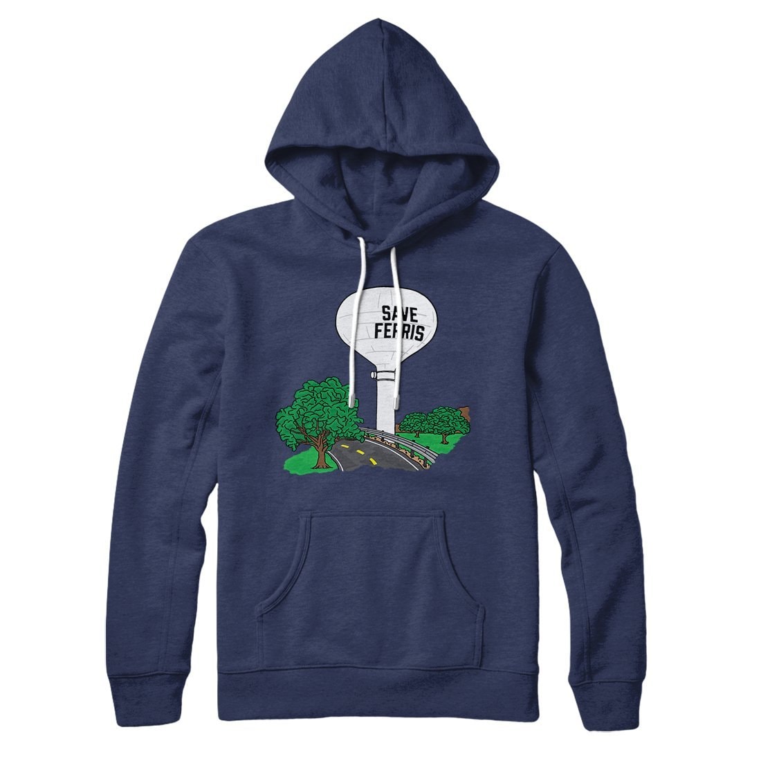 Save Ferris Unisex Cotton Polyester Pullover Hoodie with Kangaroo Pocket